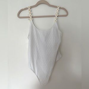 NWT Daisy Strap Bodysuit